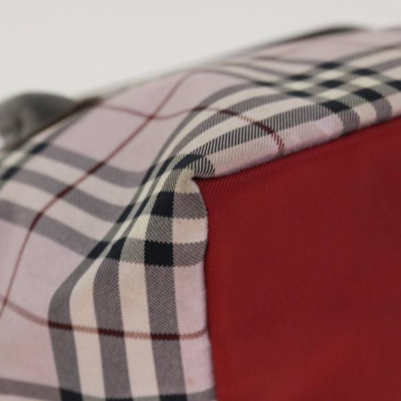 BURBERRY Nova Check Hand Bag Nylon Beige Auth ar8988 - Picture 9 of 16